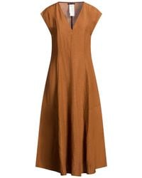 Pennyblack - Midi Dress Viscose, Linen - Lyst