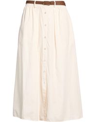 Kocca - Ivory Midi Skirt Cotton - Lyst