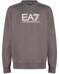 EA7 - Sweatshirt Cotton, Elastane - Lyst