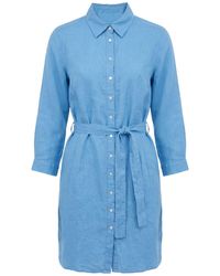 120% Lino - Midnight Midi Dress Linen - Lyst