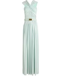 Elisabetta Franchi - Maxi Dress Cupro, Elastane - Lyst