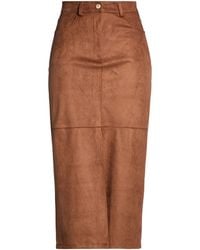 Kontatto - Midi Skirt Polyester, Elastane - Lyst