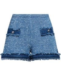 Pinko - Denim Shorts Cotton, Polyamide, Acrylic - Lyst