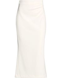 Aniye By - Cream Midi Skirt Polyester, Elastane - Lyst