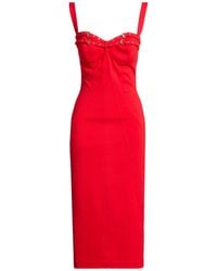 Versace Jeans Couture - Midi Dress Viscose, Polyamide, Elastane - Lyst