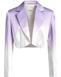 Sandro - Blazer Viscose, Linen - Lyst