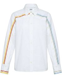 MSGM - Shirt Cotton - Lyst