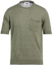Alpha Studio - Military Sweater Linen, Cotton - Lyst