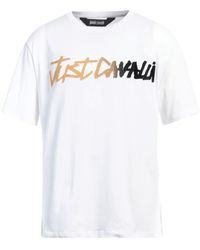 Just Cavalli - Printed Jersey Crewneck T-Shirt - Lyst