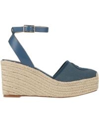 Giorgio Armani - Espadrilles Leather, Textile Fibers - Lyst