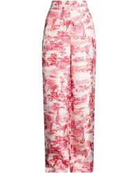 Max Mara - Coral Pants Silk - Lyst