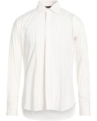 Manuel Ritz - Ivory Shirt Cotton, Elastane - Lyst