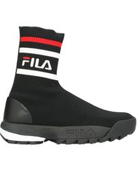 high top filas with fur