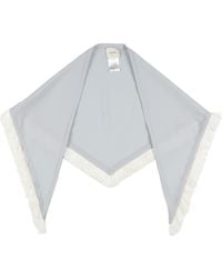 Alysi - Crème -- Light Scarf Virgin Wool, Elastane - Lyst