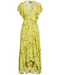 Jessie Western - Midi Dress Silk - Lyst