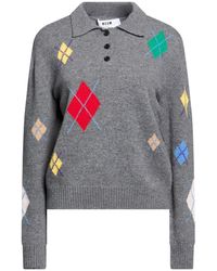 MSGM - Sweater Merino Wool, Cashmere - Lyst