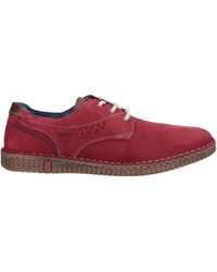 Valleverde - Burgundy Lace-Up Shoes Soft Leather - Lyst