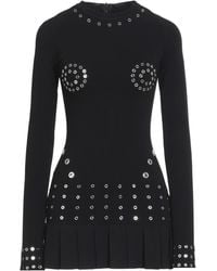 Off-White c/o Virgil Abloh - Pleated Viscose Mini Dress - Lyst