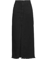 White Sand - Denim Skirt Cotton - Lyst