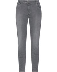 Care Label Denim Trousers - Grey