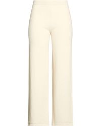 Gentry Portofino - Ivory Pants Virgin Wool, Cashmere - Lyst
