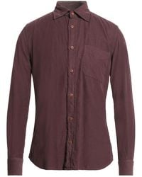Glanshirt - By Slowear Mauve Shirt Cotton - Lyst