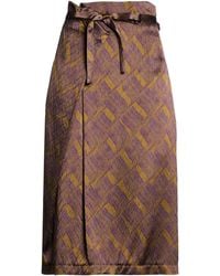 ODEEH - Midi Skirt Viscose, Polyester - Lyst
