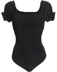 Norma Kamali One-piece Swimsuit in Black | Lyst