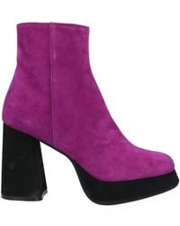 Roberto Festa - Plum Ankle Boots Leather - Lyst
