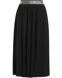 Clips More - Midi Skirt Polyester, Elastane - Lyst