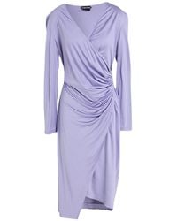 Tom Ford - Lilac Midi Dress Silk, Polyamide, Elastane, Polyester - Lyst