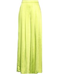 Caractere - Lime Pants Polyester - Lyst