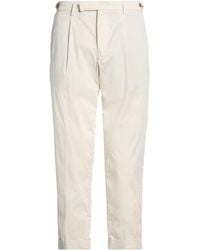 Paoloni - Ivory Pants Cotton, Polyamide, Elastane - Lyst