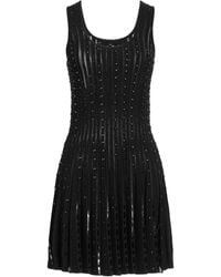 Versace - Mini Dress Viscose, Polyester, Aluminum, Glass - Lyst