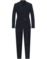 Takeshy Kurosawa Flannel Suit in Black for Men Mens Clothing Suits Two-piece suits 
