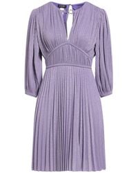 Liu Jo - Mauve Mini Dress Viscose, Polyamide, Metallic Polyester, Elastane - Lyst