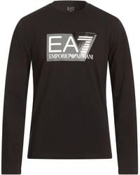 EA7 - T-Shirt Cotton, Elastane - Lyst