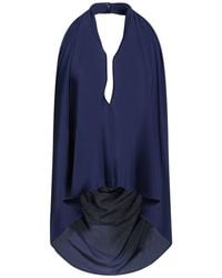 Semicouture - Midnight Top Acetate, Silk - Lyst