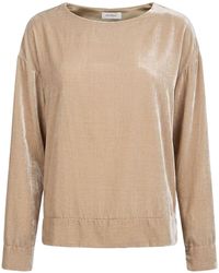 Ottod'Ame - Khaki Top Rayon, Polyamide, Viscose - Lyst