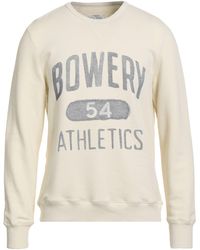 Bowery Supply Co. - Cream Sweatshirt Cotton - Lyst