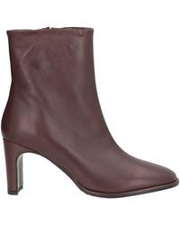 Bianca Di - Burgundy Ankle Boots Leather - Lyst