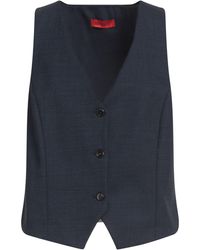 MAX&Co. - Tailored Vest Polyester, Virgin Wool, Elastane - Lyst