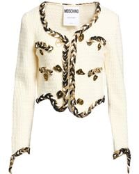 Moschino - Ivory Jacket Virgin Wool - Lyst