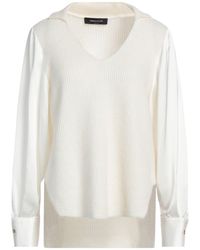 Fabiana Filippi - Ivory Sweater Virgin Wool, Cashmere, Mohair Wool, Polyamide, Silk - Lyst