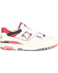 New Balance - 550 Perforated Leather, Suede And Mesh Sneakers - Lyst