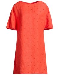 120% Lino - Mini Dress Linen - Lyst
