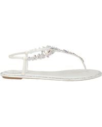 Rene Caovilla - Thong Sandal Textile Fibers - Lyst