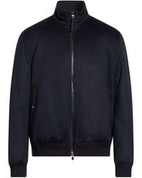 Agnona - Jacket Cashmere, Polyester, Calfskin - Lyst