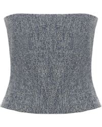 GIUSEPPE DI MORABITO - Top Cotton, Wool, Polyester, Alpaca Wool, Polyamide - Lyst