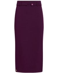 Manila Grace - Midi Skirt Viscose, Polyamide, Elastane - Lyst